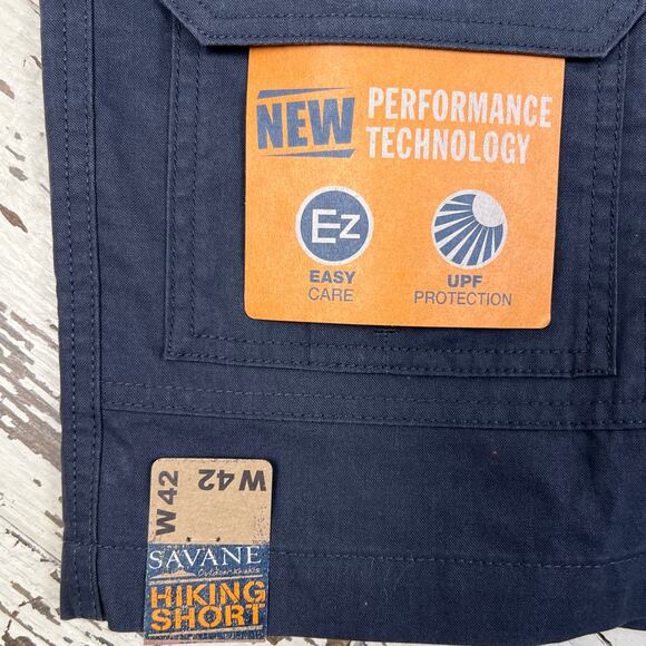 Savane Outdoor khakis Hiking Shorts men’s 42 UPF protection inseam 7” NWT - Picture 4 of 8